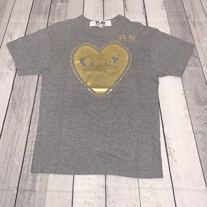Comme des Garçons PLAY Gold Heart T-Shirt